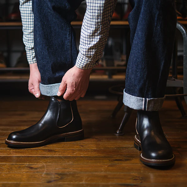 CHELSEA BOOTS / HORWEEN LEATHER CXL / BLACK - Image 7