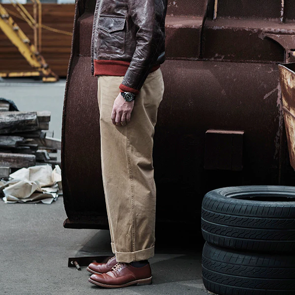 USN LOW QUARTER SHOES / FRENCH CALFSKIN / RUSSET BROWN - Image 7