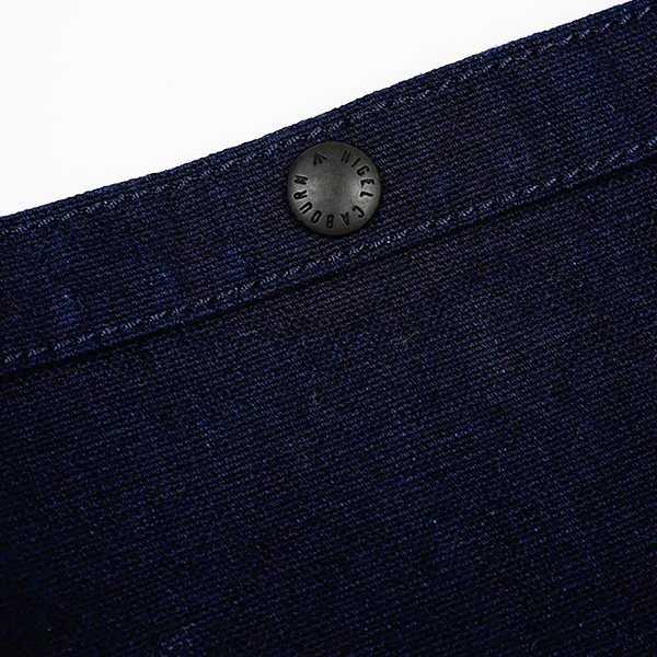 INDIGO MAGAZINE BAG / COTTON DUCK - Image 4