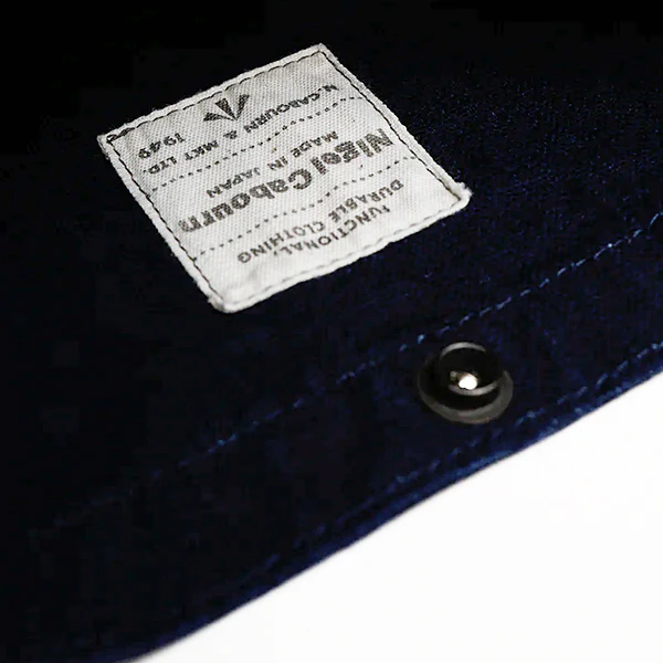 INDIGO MAGAZINE BAG / COTTON DUCK - Image 5