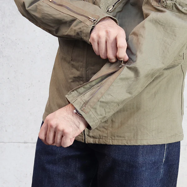 ATOLL FLYERS JACKET / OLIVE HBT - Image 11