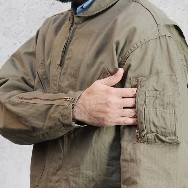 ATOLL FLYERS JACKET / OLIVE HBT - Image 12