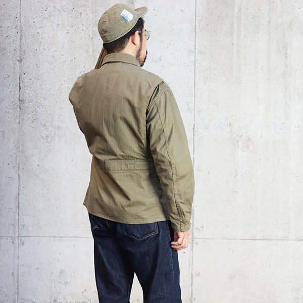 ATOLL FLYERS JACKET / OLIVE HBT - Image 3