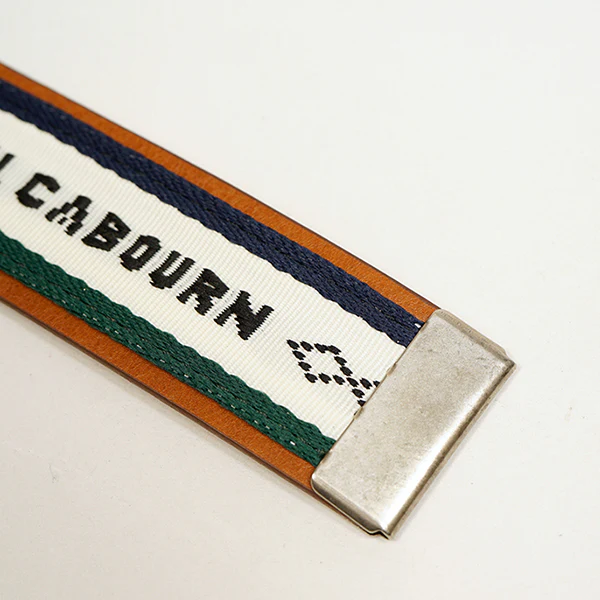 MILITARY ROLLER BUCKLE BELT / OFF WHITE - Image 4