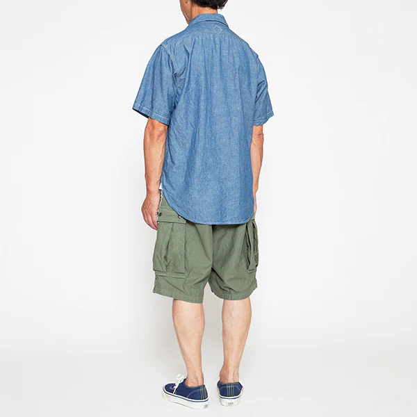 SALE / NAVY 1 POCKET SHIRT SHORT SLEEVE / BLUE - Image 7