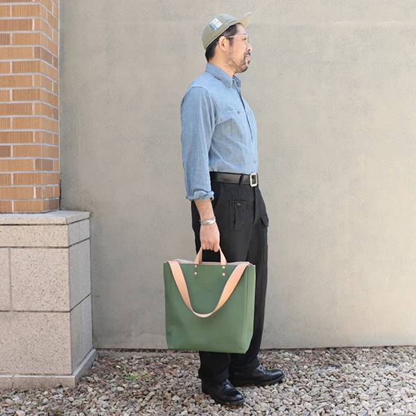 SALE / PAINT CANVAS BAG  LARGE SIZE - Image 12