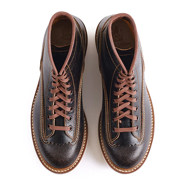 PRE-ORDER 2026 / DONKEY PUNCHER BOOTS / HORWEEN WAXED FLESH / DARK BROWN - Image 6