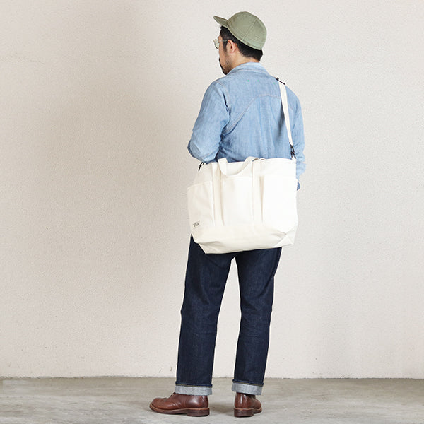 RATTLER BAG / VINTAGE STYLE CANVAS / NATURAL - Image 4