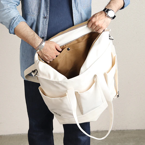 RATTLER BAG / VINTAGE STYLE CANVAS / NATURAL - Image 6