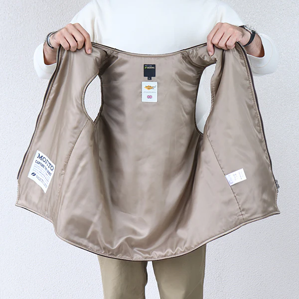 ROOM No.206 VEST/ BRISBANE MOSS CORDUROY / BROWN - Image 11