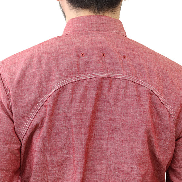 THE RITE STUFF / HERACLES WORK SHIRT / 1910s STYLE WORK SHIRT / SELVEDGE CHAMBRAY - Image 10