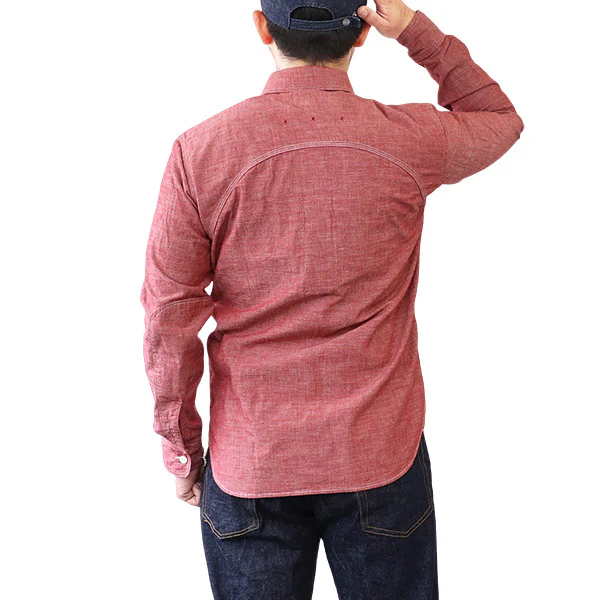 THE RITE STUFF / HERACLES WORK SHIRT / 1910s STYLE WORK SHIRT / SELVEDGE CHAMBRAY - Image 5