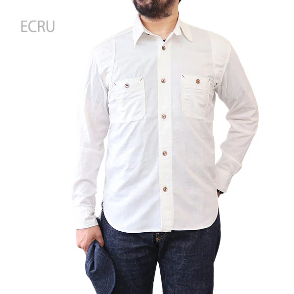 THE RITE STUFF / HERACLES WORK SHIRT / 1910s STYLE WORK SHIRT / SELVEDGE CHAMBRAY - Image 6