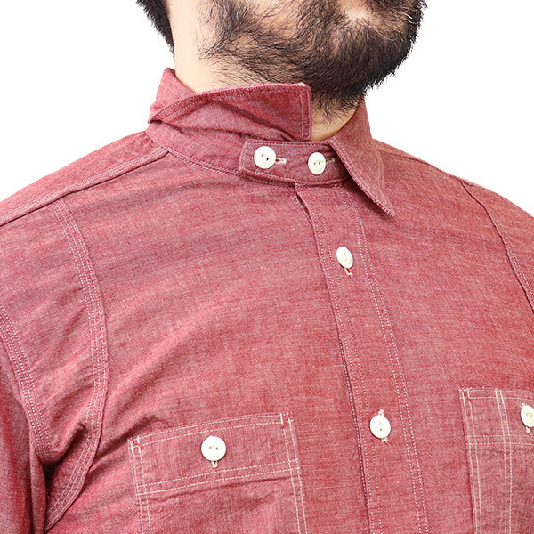 THE RITE STUFF / HERACLES WORK SHIRT / 1910s STYLE WORK SHIRT / SELVEDGE CHAMBRAY - Image 8