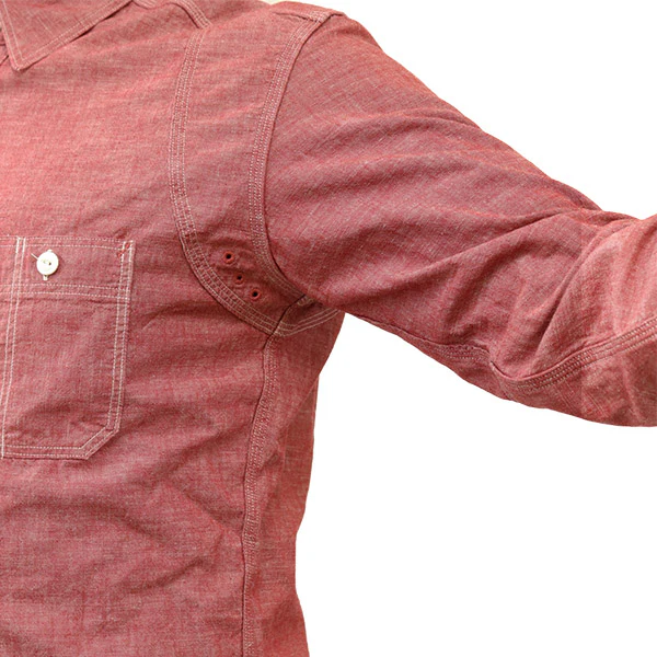 THE RITE STUFF / HERACLES WORK SHIRT / 1910s STYLE WORK SHIRT / SELVEDGE CHAMBRAY - Image 9