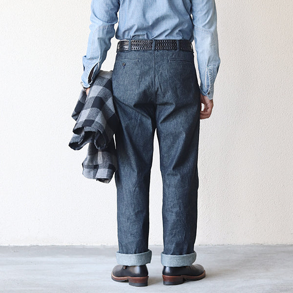 THE RITE STUFF / PACEMAKER WORK PANTS / 10oz DENIM HERRINGBONE TWILL / INDIGO - Image 3