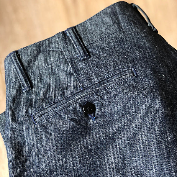 THE RITE STUFF / PACEMAKER WORK PANTS / 10oz DENIM HERRINGBONE TWILL / INDIGO - Image 9