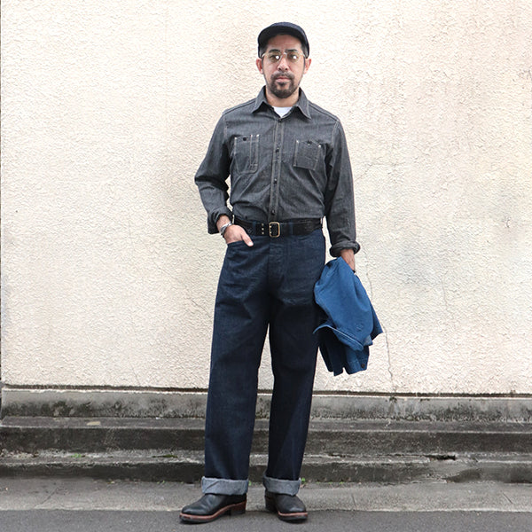 SAILOR MOKU PANTS / 10.5oz SELVEDGE DENIM / INDIGO - Image 4
