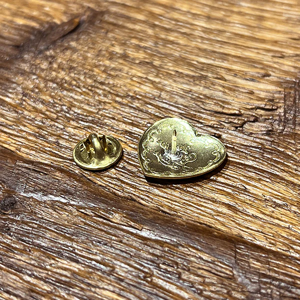 BRASS PINS TYPE-D / HEART MOTIF - Image 3