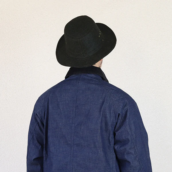 SMOKEY BEAR / 1920 - 1930s WOODSMAN HAT / VINTAGE STYLE WOOL FLANNEL - Image 3