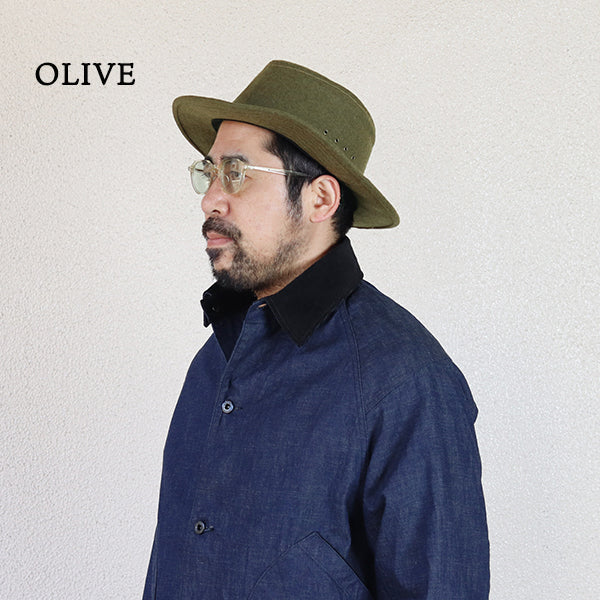 SMOKEY BEAR / 1920 - 1930s WOODSMAN HAT / VINTAGE STYLE WOOL FLANNEL - Image 5