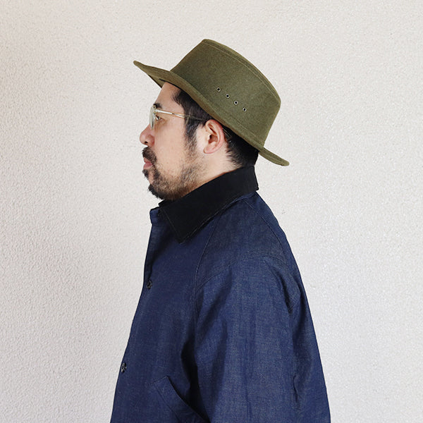 SMOKEY BEAR / 1920 - 1930s WOODSMAN HAT / VINTAGE STYLE WOOL FLANNEL - Image 6