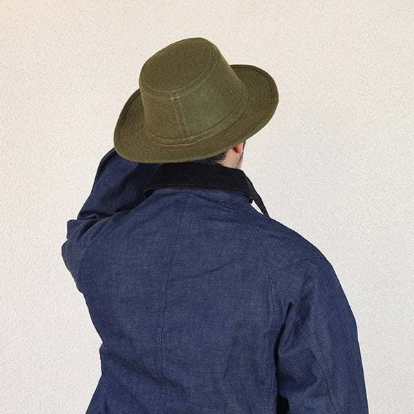 SMOKEY BEAR / 1920 - 1930s WOODSMAN HAT / VINTAGE STYLE WOOL FLANNEL - Image 7