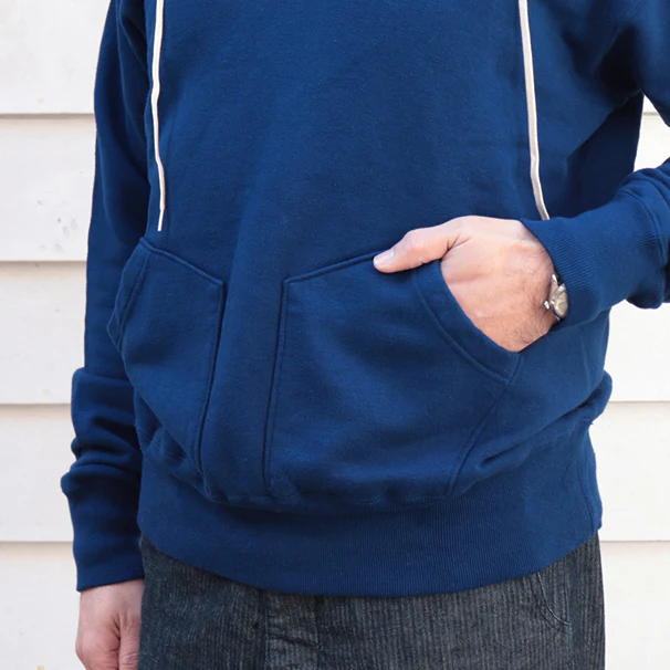 SALE / TITAN / 11oz. LOOPWHEEL DOUBLE-V AFTERHOOD SWEAT SHIRT / BLUE - Image 10