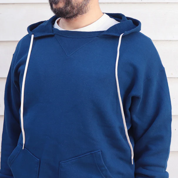 SALE / TITAN / 11oz. LOOPWHEEL DOUBLE-V AFTERHOOD SWEAT SHIRT / BLUE - Image 8