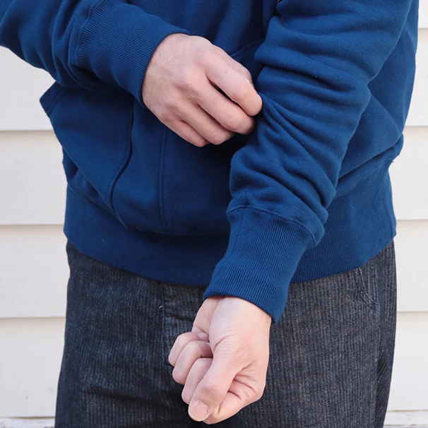 SALE / TITAN / 11oz. LOOPWHEEL DOUBLE-V AFTERHOOD SWEAT SHIRT / BLUE - Image 9