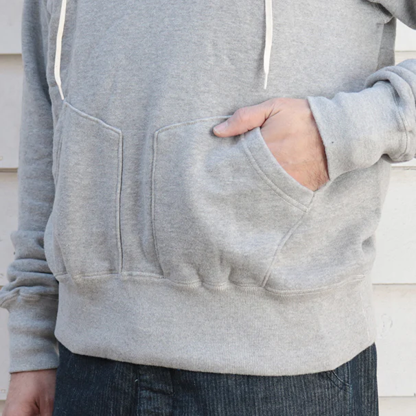 SALE / TITAN / 11oz. LOOPWHEEL DOUBLE-V AFTERHOOD SWEAT SHIRT / HEATHER GRAY - Image 10