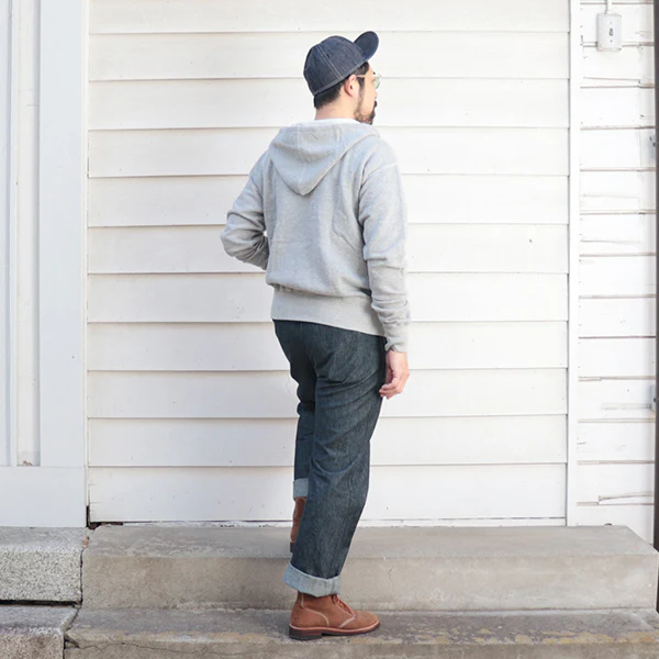 SALE / TITAN / 11oz. LOOPWHEEL DOUBLE-V AFTERHOOD SWEAT SHIRT / HEATHER GRAY - Image 6