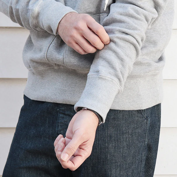 SALE / TITAN / 11oz. LOOPWHEEL DOUBLE-V AFTERHOOD SWEAT SHIRT / HEATHER GRAY - Image 9