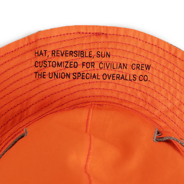 U.S. ARMY SUN HAT REVERSIBLE / MILITARY BACK SATIN × COTTON TWILL - Image 12