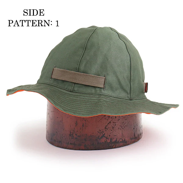 U.S. ARMY SUN HAT REVERSIBLE / MILITARY BACK SATIN × COTTON TWILL - Image 3