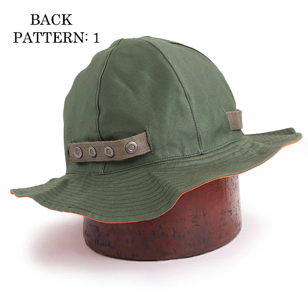U.S. ARMY SUN HAT REVERSIBLE / MILITARY BACK SATIN × COTTON TWILL - Image 4