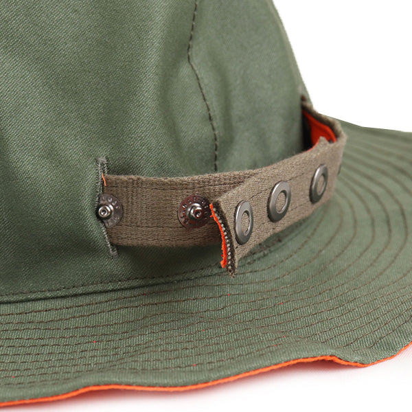 U.S. ARMY SUN HAT REVERSIBLE / MILITARY BACK SATIN × COTTON TWILL - Image 6