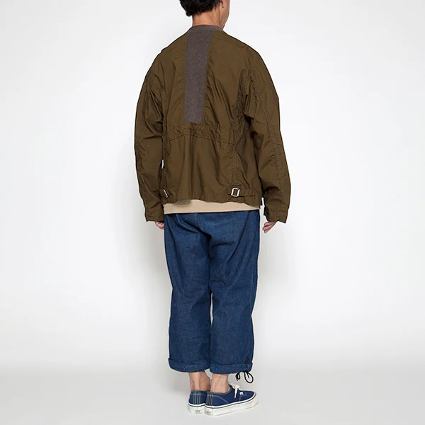 UTICA BLOUSE / COTTON TYPEWRITER CLOTH / BROWN - Image 10