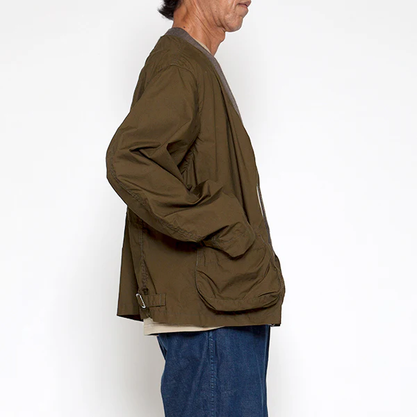 UTICA BLOUSE / COTTON TYPEWRITER CLOTH / BROWN - Image 8