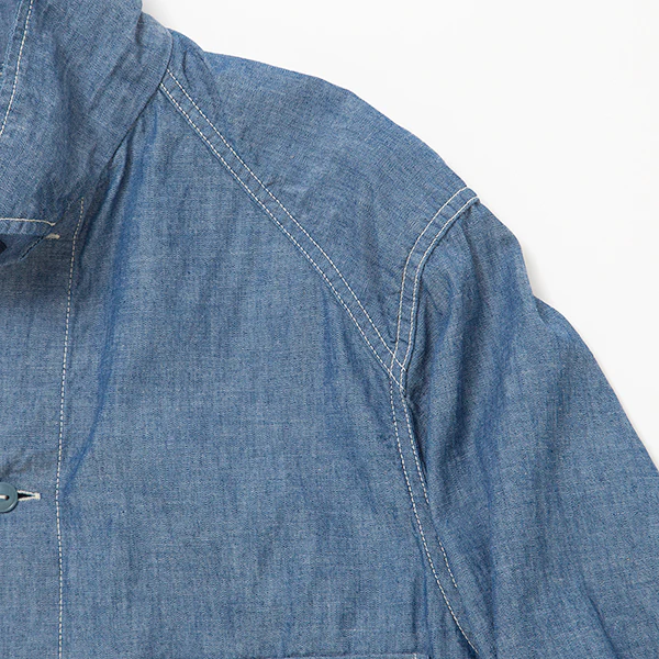 SALE / UTILITY FIELD SHIRT / BLUE CHAMBRAY - Image 4