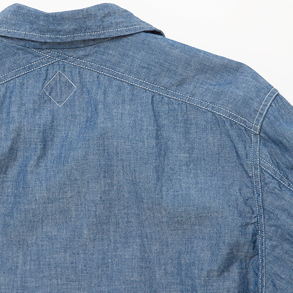 SALE / UTILITY FIELD SHIRT / BLUE CHAMBRAY - Image 5