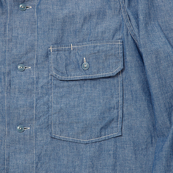 SALE / UTILITY FIELD SHIRT / BLUE CHAMBRAY - Image 6