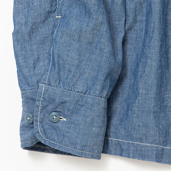 SALE / UTILITY FIELD SHIRT / BLUE CHAMBRAY - Image 7