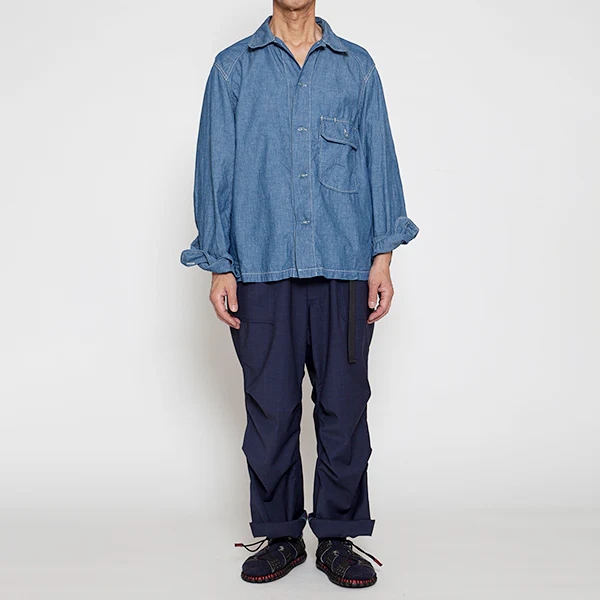 SALE / UTILITY FIELD SHIRT / BLUE CHAMBRAY - Image 9