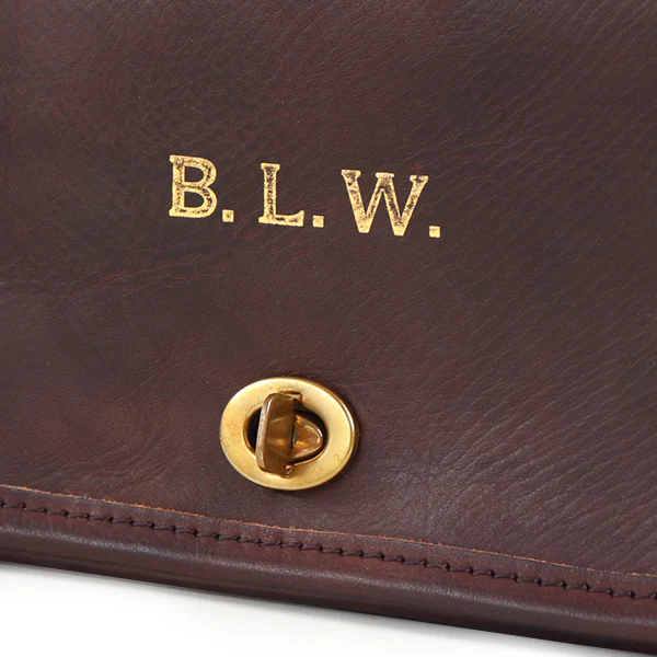 LEATHER CARRY SHOULDER BAG / COW HIDE - Image 11