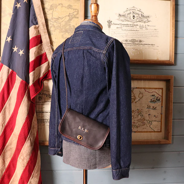 LEATHER CARRY SHOULDER BAG / COW HIDE - Image 13