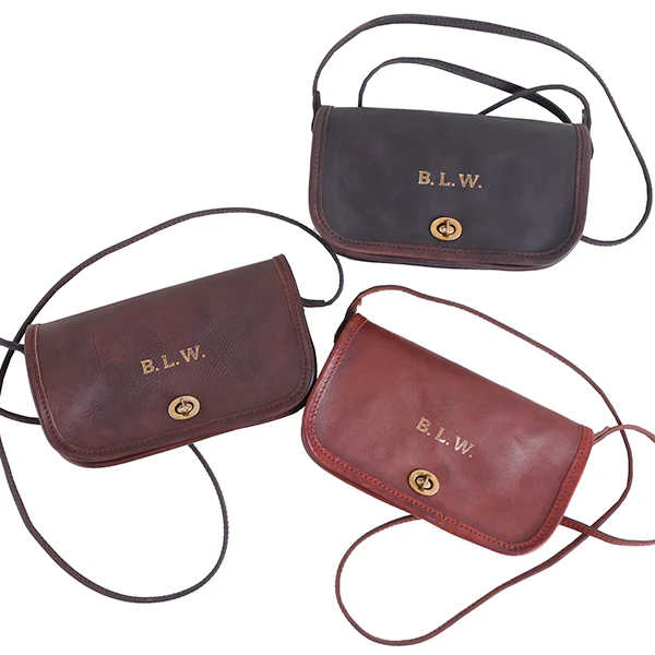 LEATHER CARRY SHOULDER BAG / COW HIDE - Image 3