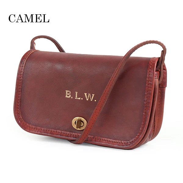 LEATHER CARRY SHOULDER BAG / COW HIDE - Image 4