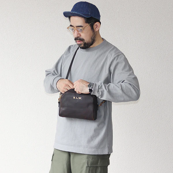 LEATHER OFFICER POUCH BAG / COW HIDE - Image 13