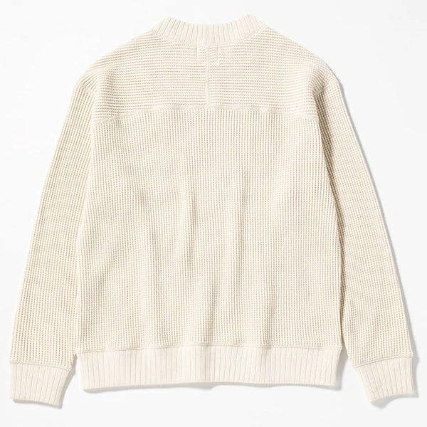 COTTON WAFFLE MID-NECK SHIRT - Image 3